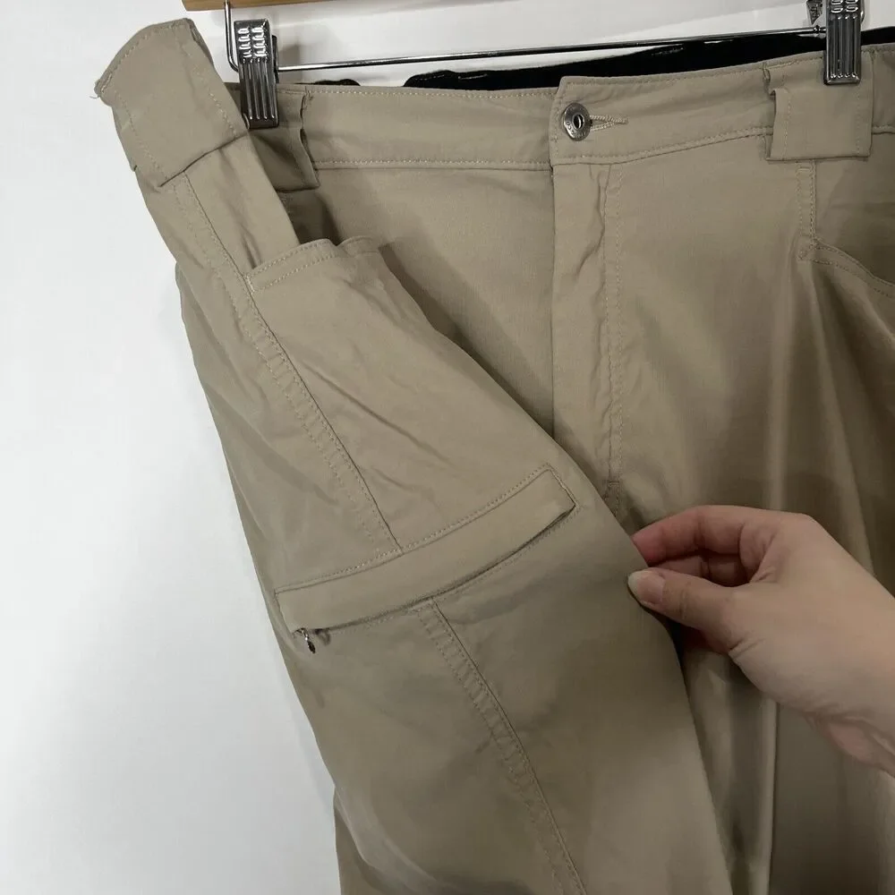 Duluth Trading Co Khaki Pants Tan Pockets Men's Size XL x 30